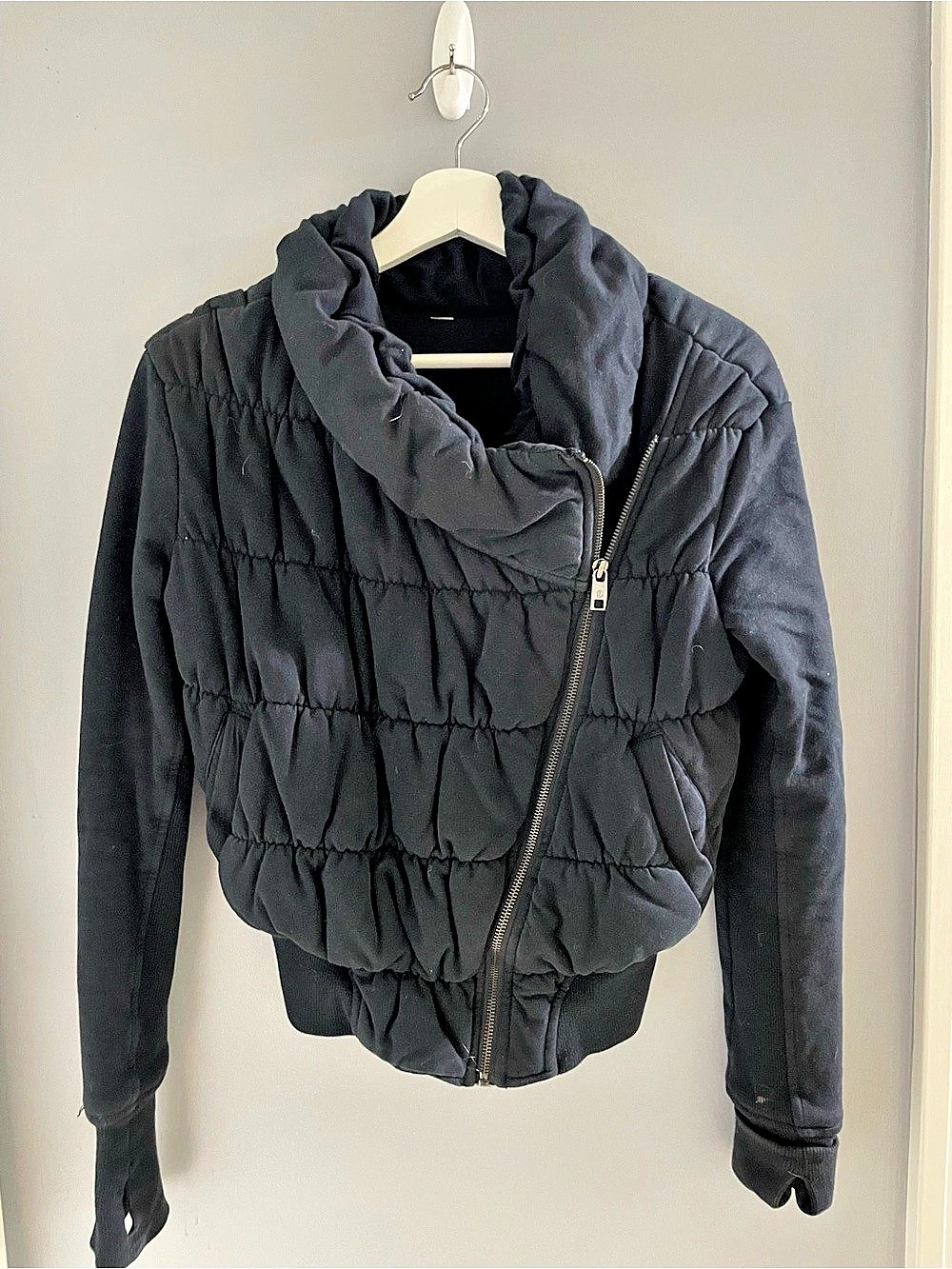 lululemon Insulated Ruched Bomber Jacket Black